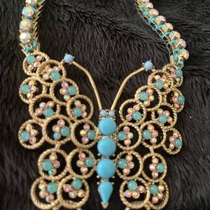 Beautiful butterfly necklace by Betsy Johnson.